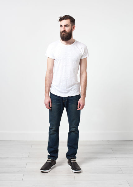 Comfort Tee in White Linen - Demo
