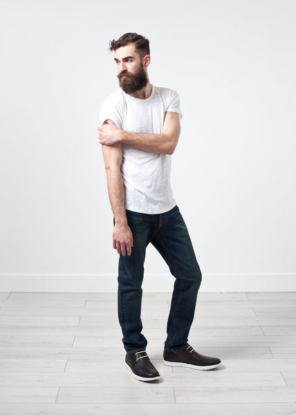 Comfort Tee in White Linen - Demo
