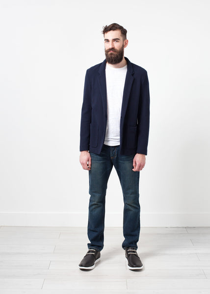 Cotton Jacket in Navy - Demo