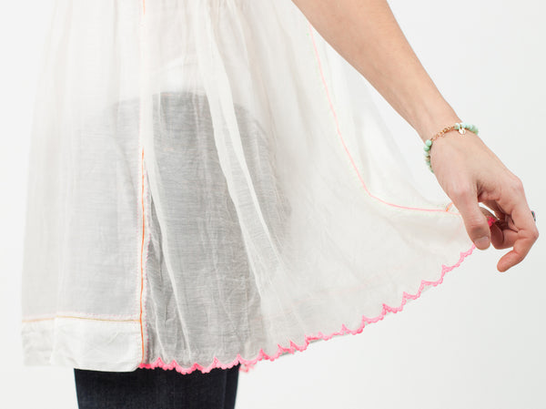 Babydoll Tank in White - Demo