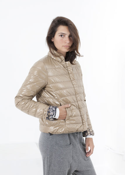 Deione Coat in Graphite Floral - Demo