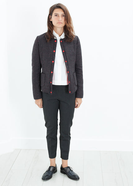 Camelia Reversible Jacket in Black/Red - Demo