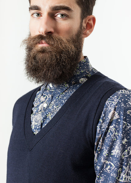 Basic Gilet in Navy - Demo
