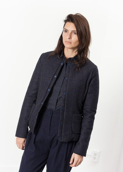 Camelia Reversible Jacket in Navy/Blue - Demo