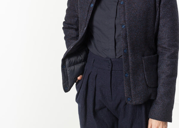 Camelia Reversible Jacket in Navy/Blue - Demo