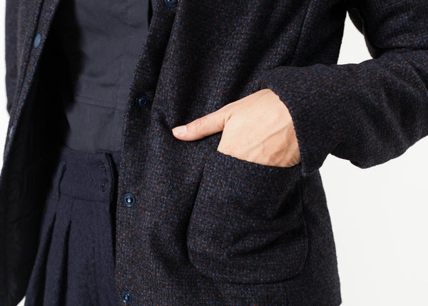 Camelia Reversible Jacket in Navy/Blue - Demo