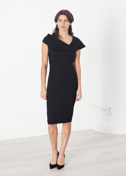 Asymmetric Dress in Black - Demo