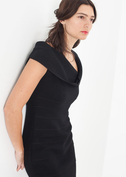 Asymmetric Dress in Black - Demo