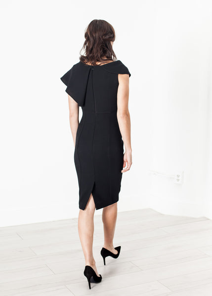 Asymmetric Dress in Black - Demo
