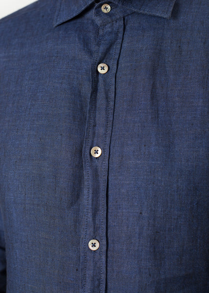 Button Up Shirt in Navy - Demo