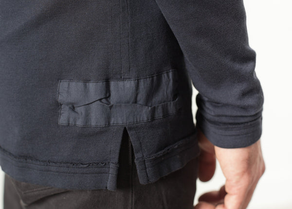 Cotton Henley in Blue Grey - Demo