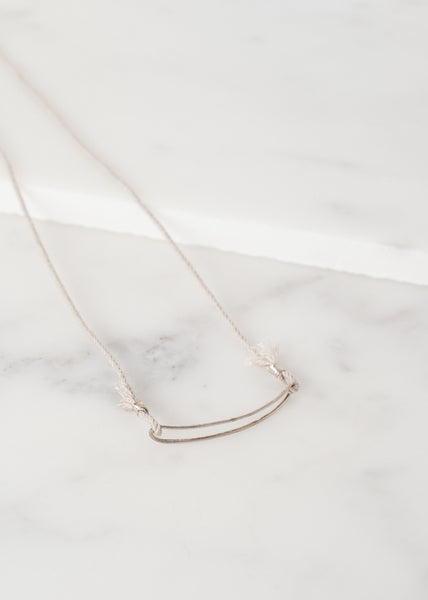 Bracelet 85 in Grey Silk/Silver - Demo