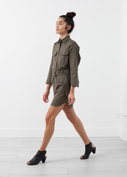 Belted Surplus Dress - Demo