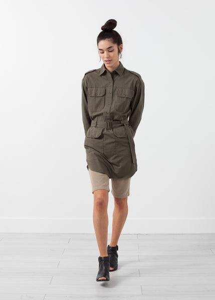 Belted Surplus Dress - Demo