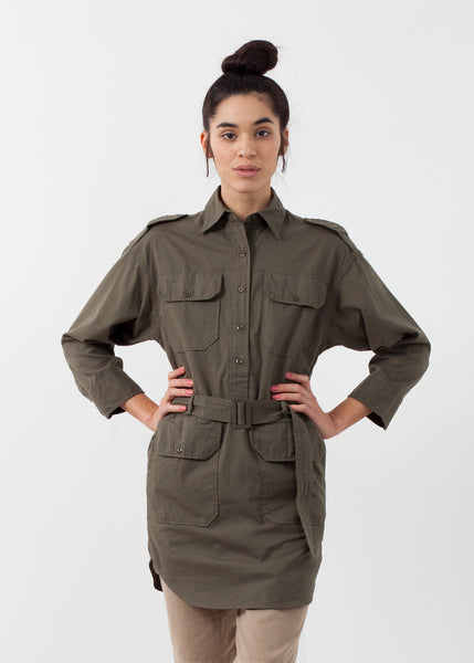 Belted Surplus Dress - Demo