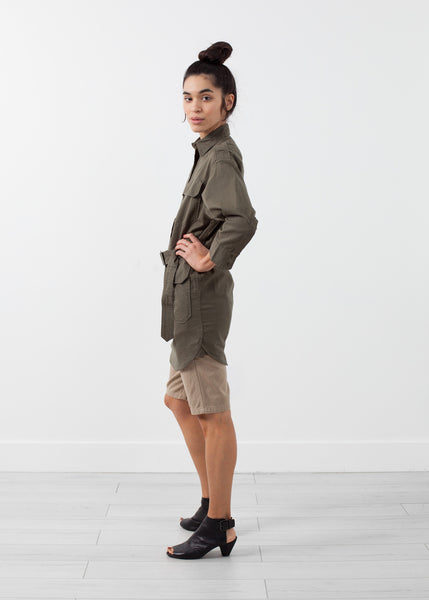 Belted Surplus Dress - Demo