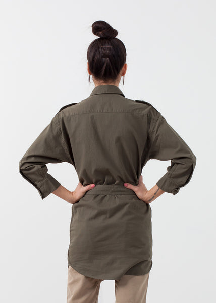 Belted Surplus Dress - Demo