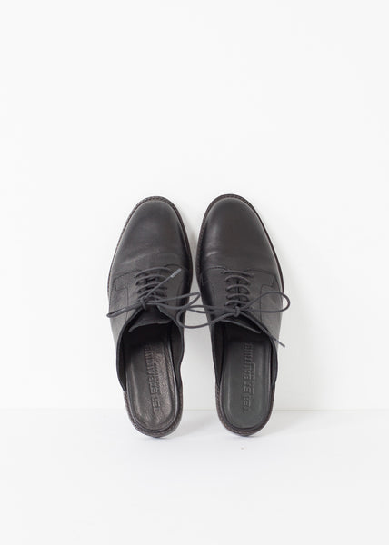 Backless Oxford in Black - Demo