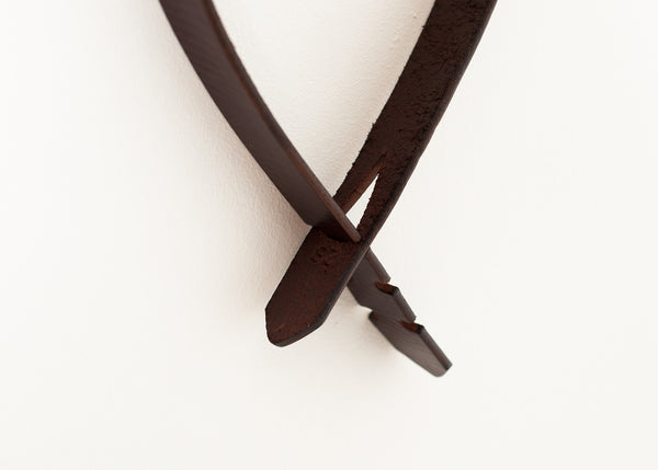Buckle-less Belt in Brown - Demo