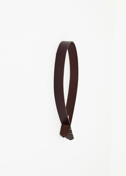 Buckle-less Belt in Brown - Demo