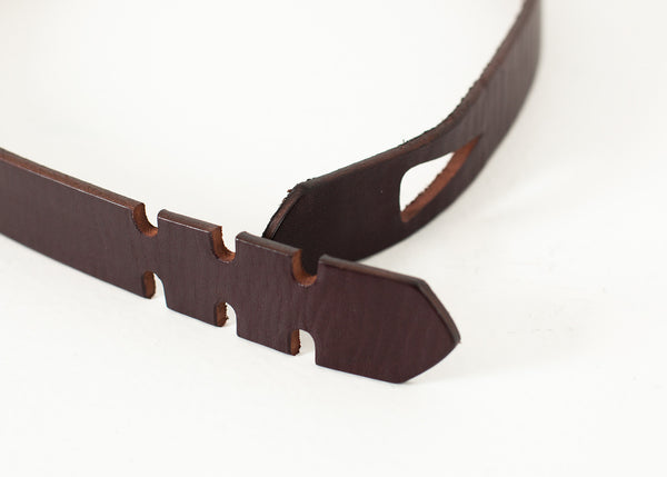 Buckle-less Belt in Brown - Demo