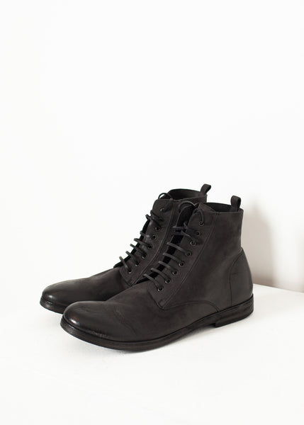 Combat Ankle Boot in Black - Demo