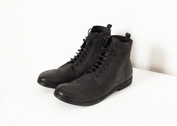 Combat Ankle Boot in Black - Demo