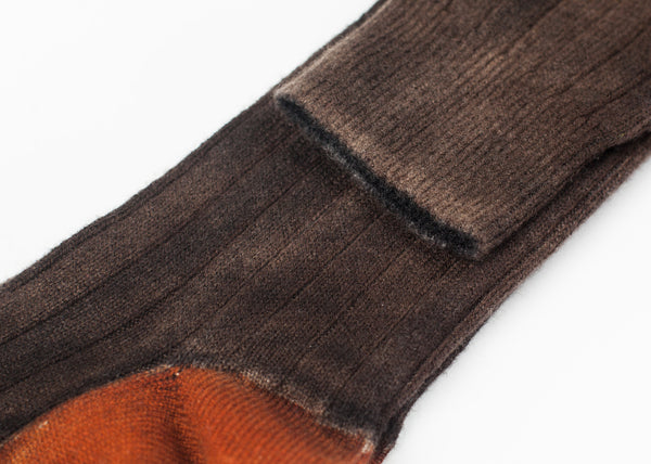 Cashmere Knit Sock in Bronze - Demo